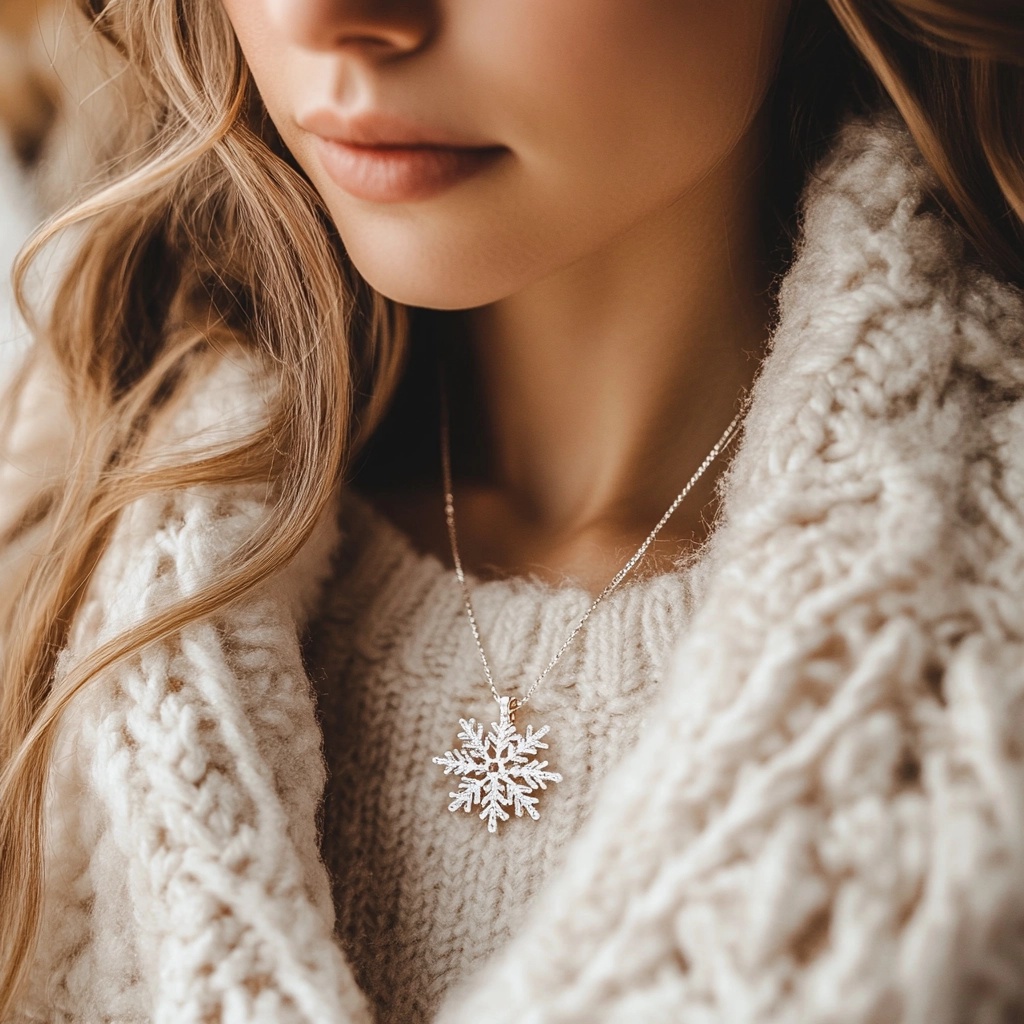 snowflake necklace