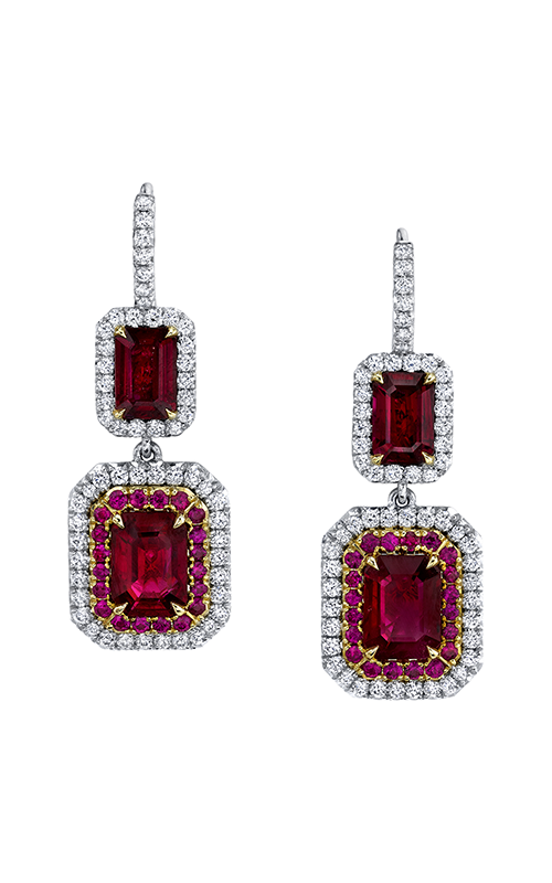 Omi Prive Duet Earrings E1224-EC1580-RUEC